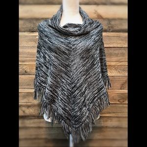 Brittany Blade fringe poncho